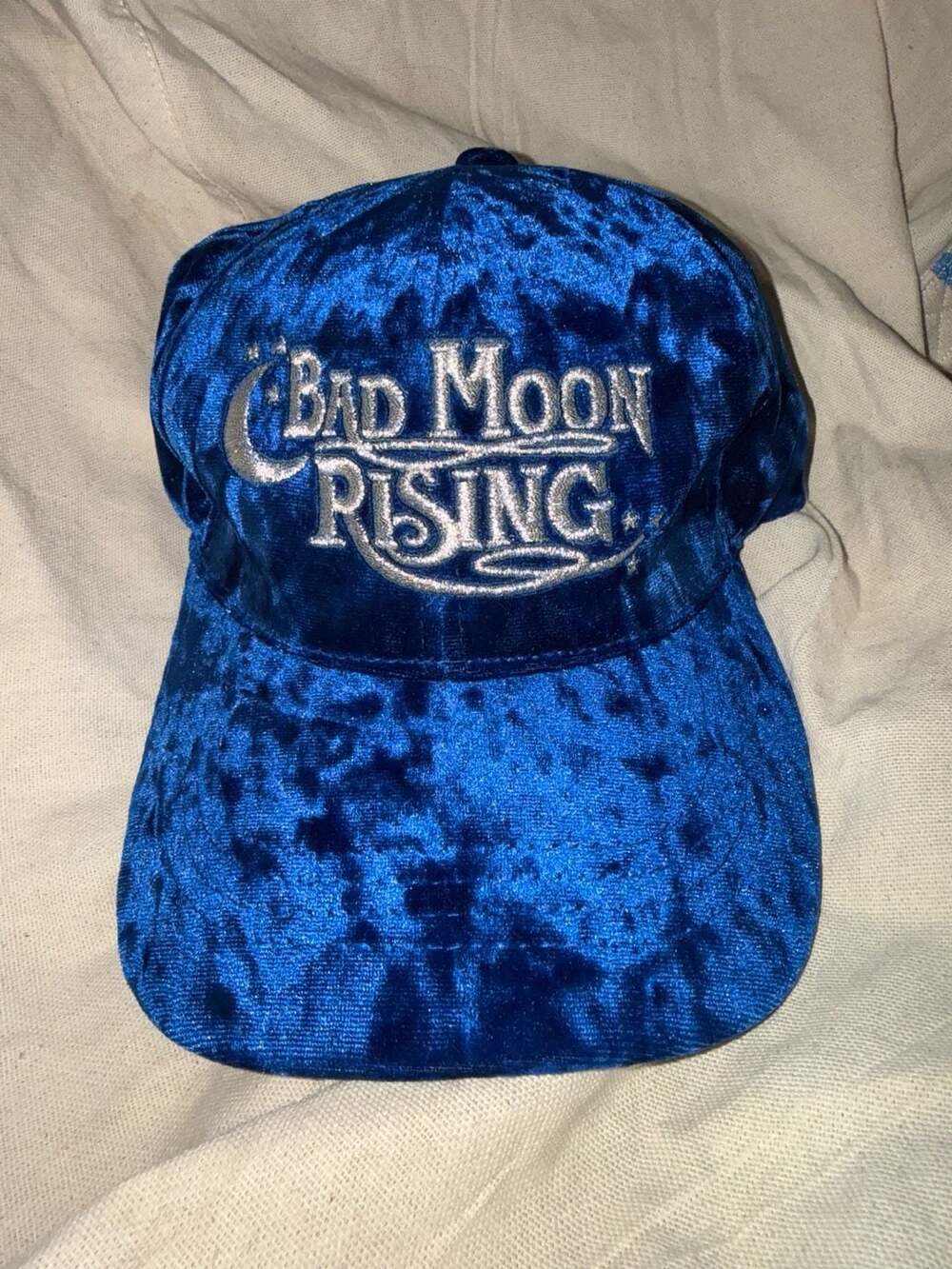 John Fogerty Bad Moon Rising Blue Velvet Concert Tour Baseball Hat